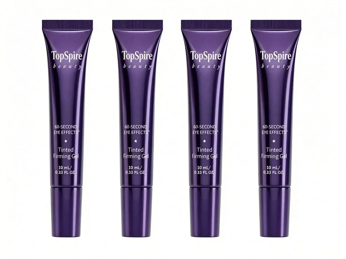 TopSpire 60 Second Effects Tinted Firming Gel - Under Eye Cream For Puffiness And Bags Under Eyes