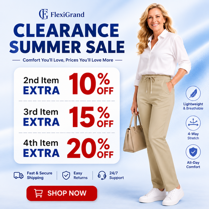 FlexiGrand - Women Multi-Pocket Stretch Comfort Pants