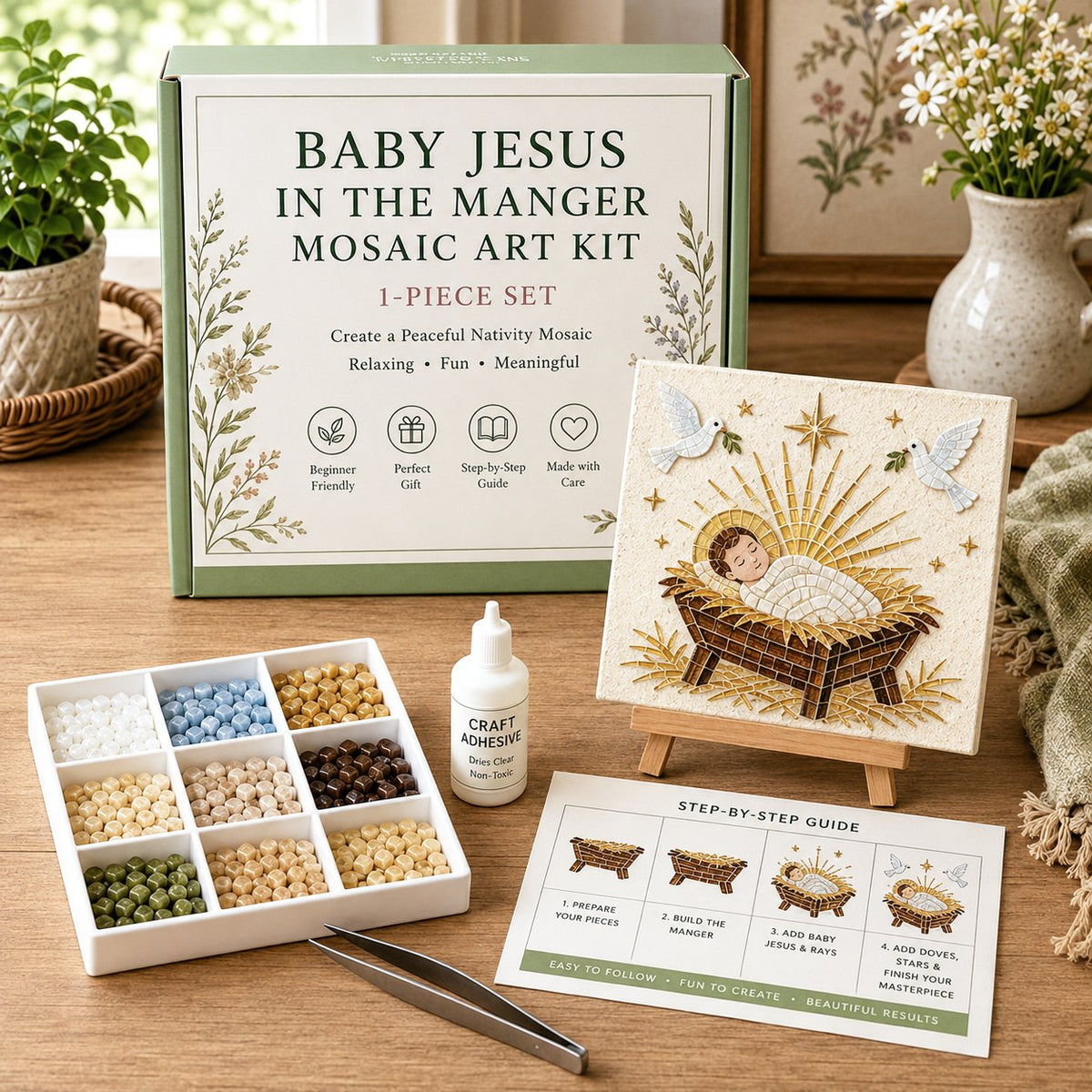 Nativity Sea Glass Art Kit
